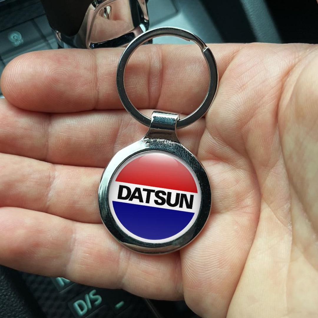 Datisun Go Key Datsun Emblem Leather Key Fob: Epoxy Resin Keychain - Etsy