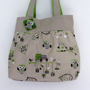 Linnen met OWLS Katoen .. Handtas - Shopper