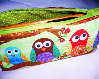 Pencil Case - Owl Family
