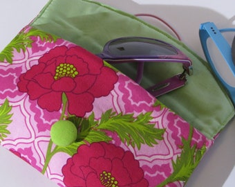 Handmade glasses cases, sunglasses bag, handmade zipper bag, glasses case tassel, glasses storage glasses protector