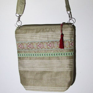 Schultertasche Handtasche Umhängetasche Tasche Leinentasche