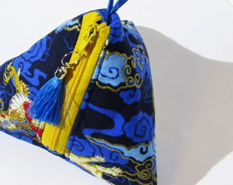Mini bag, jewelry bag, tampon bag, cosmetic bag, makeup bag, pyramid bag