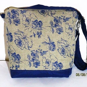 Linen bag shoulder bag crossbody bag bag