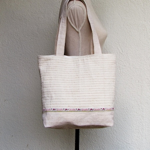 ORGANIC - Linen, elegant and beautiful, shoulder bag