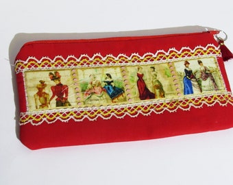 Case, pencil case, cosmetic bag, glasses case, fashion show around 1900,