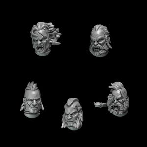 Viking heads bits -3d printed bits for kitbashing