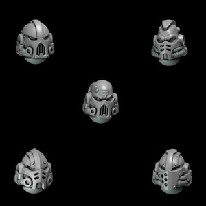 Viking heads bits v6 -3d printed bits for kitbashing