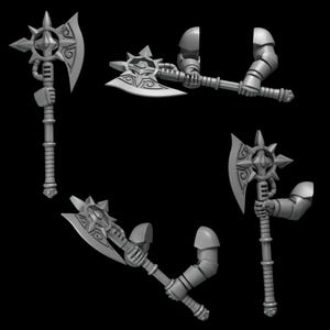 Vampire Double Hand axe bits -3d printed bits for kitbashing