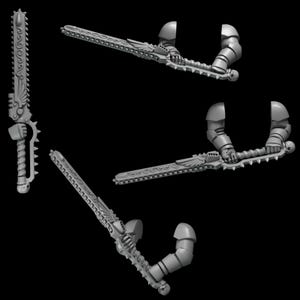 Vampire Double Hand swords bits -3d printed bits for kitbashing