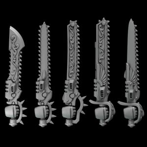 Vampire chainswords bits -3d printed bits for kitbashing