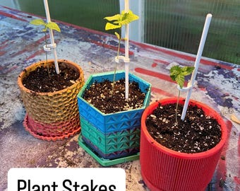 Plantenstokken met clips - set van 10"