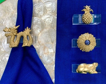 Elegant Acrylic Napkin Rings