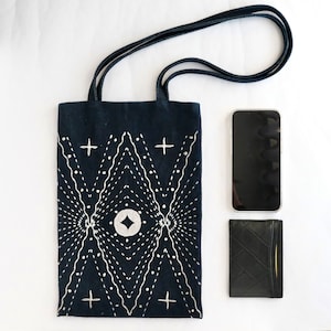 KUON SASHIKO VINTAGE BAG 1of1（First time doing this on a hat 