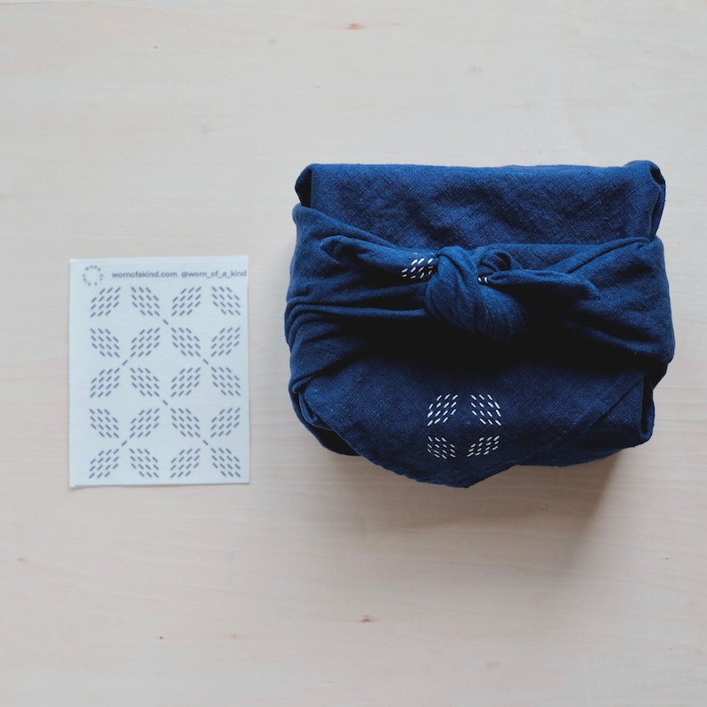 Visible Mending Transfer Sashiko Pattern Stick Stitch Embroidery ...