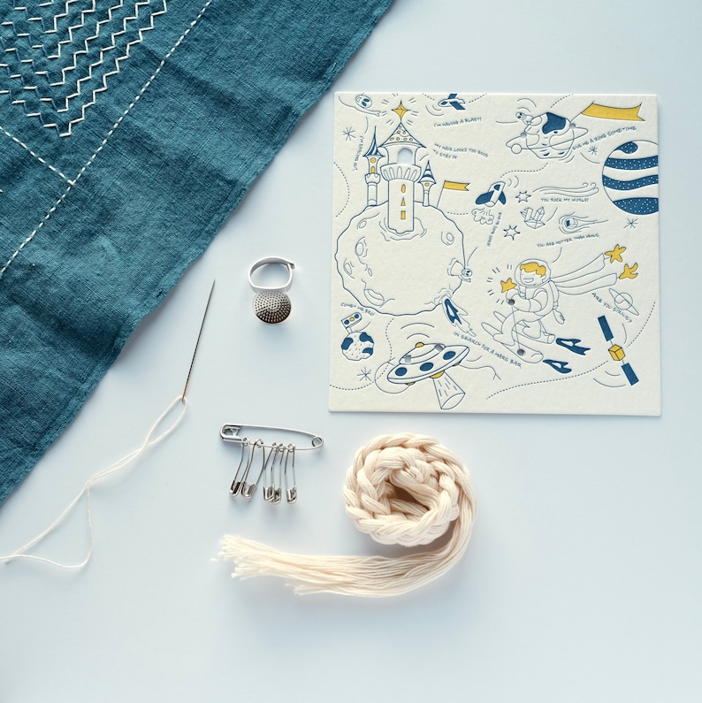 Sashiko Kit Japanese Embroidery Kit Sashiko Thimble Palm Thimble