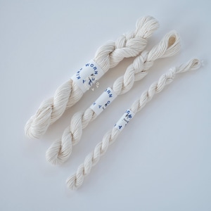 Sashiko Thread Natural Unbleached undyed Cotton Thread Japanese Embroidery Thread Visible Mending Thread Hand quilting Floss 20m 50m 100m