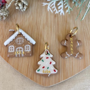 Gingerbread collection Tag | Pet ID Tag | Clay Pet Tag | Pet Tag | Custom Pet ID Tag | Pet Accessories |