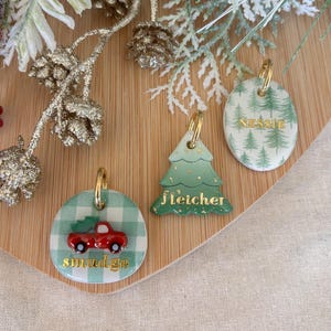 Tree collection Tag | Pet ID Tag | Clay Pet Tag | Pet Tag | Custom Pet ID Tag | Pet Accessories |