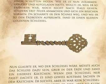 Grimm Brothers: The Golden Key (Der Goldene Schlüssel) - Illustration