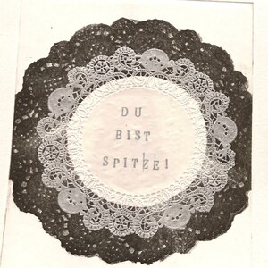 Doily / Lace - Original Etching