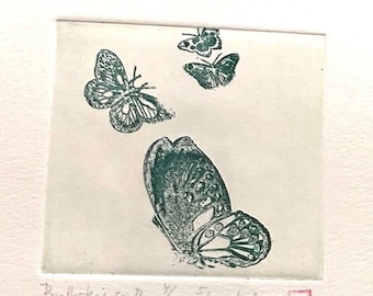 Butterflies - Original Etching