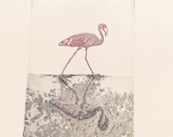 Flamingo - Original Etching