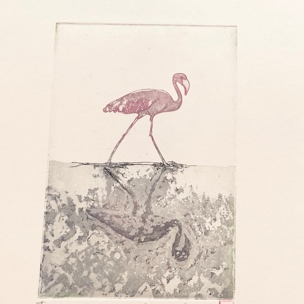 Flamingo - Original Etching