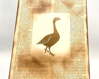 Grimm Brothers: The Golden Goose (Die Goldene Gans) - Illustration