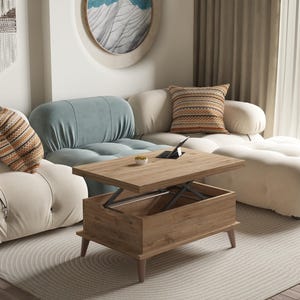 Magic Walnut Extendable Coffee & Dining Table 6 in 1