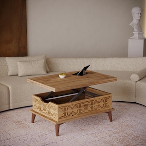 Magic Natural Extendable Coffee & Dining Table 6 in 1
