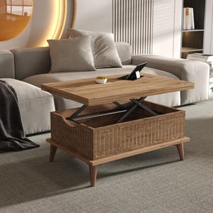 Magic County Extendable Coffee & Dining Table 6 in 1