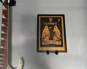 Guinness Ghost Art Print: Vintage Halloween Bar Decor