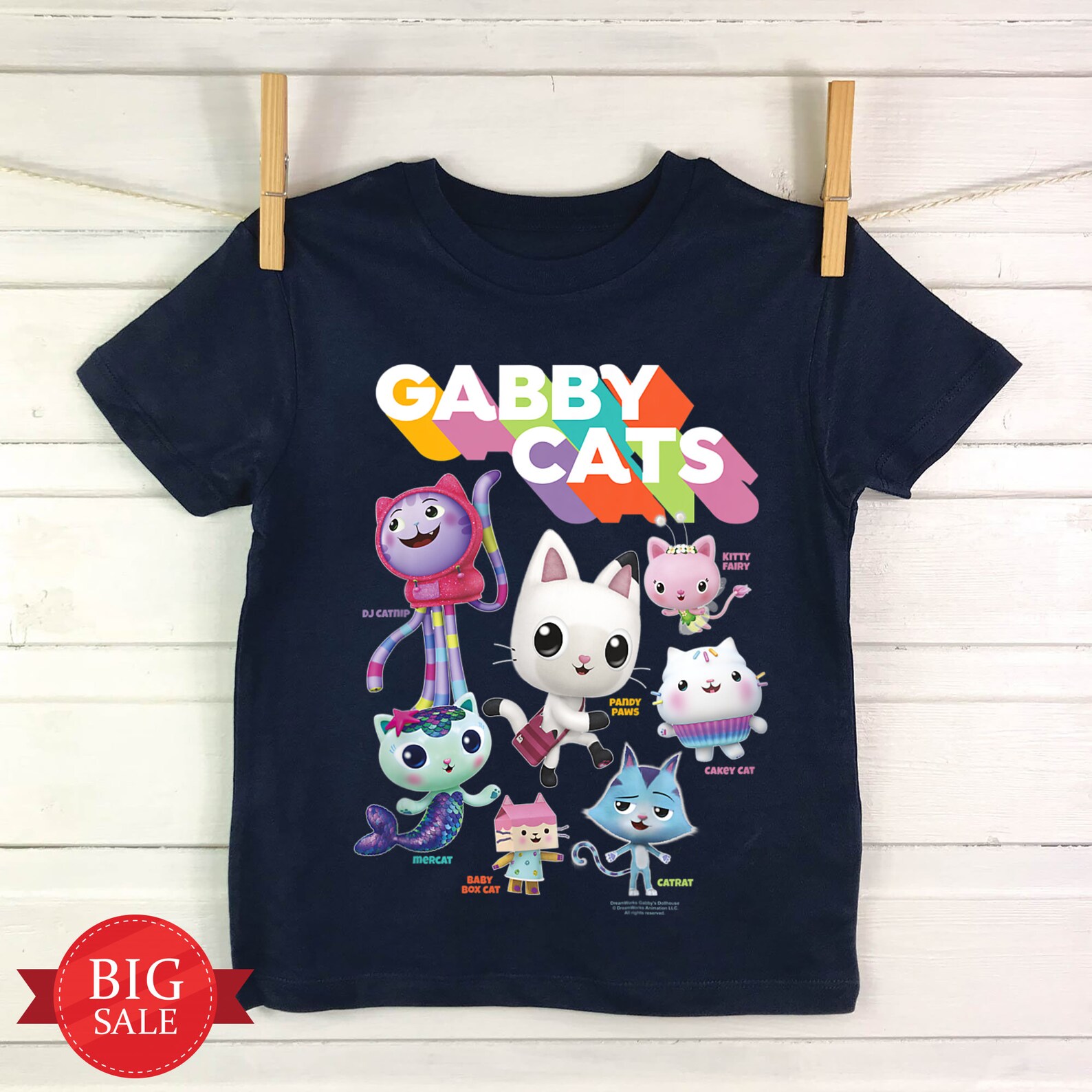 Kids Gabby's Dollhouse Gabby Cats Tshirt Pandy Paws Etsy