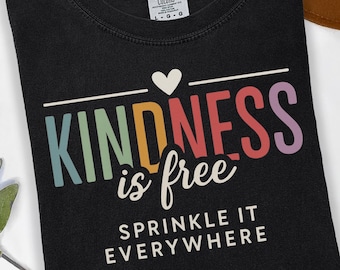 T-shirt vriendelijkheid, shirt Be Kind, inspirerend citaat png, motiverende citaten, positieve shirts, zelfliefde, T-shirts, sublimatieontwerp