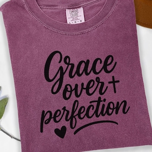 Perfection creations, digital products, PNG files, Sublimation designs, Typography PNG, Retro PNG, Faith shirt design, Positive shirts