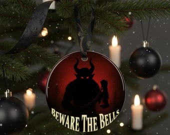 Beware the Bells: Krampus Christmas Ornament | Gothic Holiday Decor | Creepmas Tree Gift for Goths