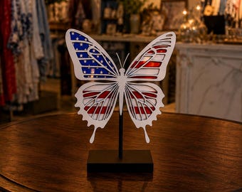 USA Butterfly Table Display