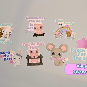 Kawaii Vinyl Stickers For Cups