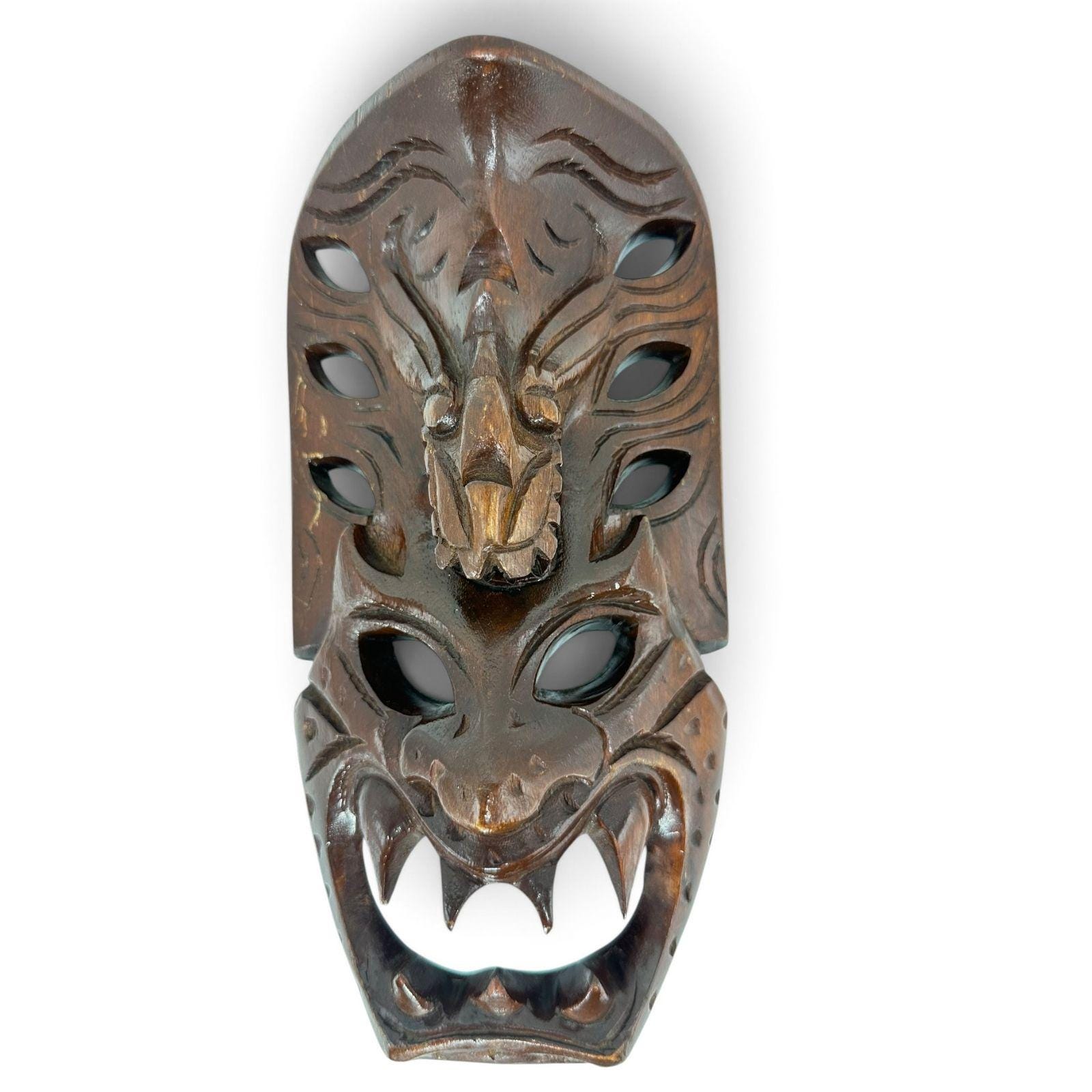 ネイティブアメリカン ウォールマスク 壁掛け Tiki mask wall mount - Etsy 日本