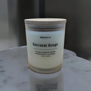 Luxus Duftkerze - Baccarat Rouge inspiriert
