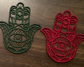 Hamsa Lace Patch, mauvais œil