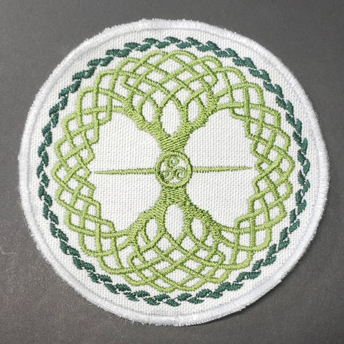 Yggdrasil De Boom des Levens in Noorse Patch Geborduurde Badge Strijk Op Se
