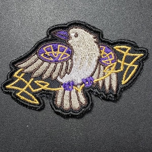 Celtic raven patch