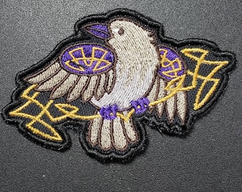 Celtic raven patch