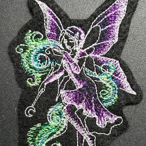 Fairy patch, embroidered patch,