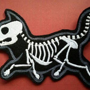 Skeleton kitty patch