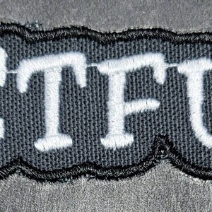 STFU embroidered patch