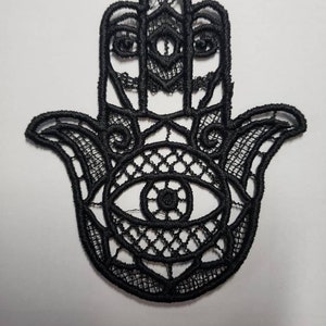 Hamsa Lace Patch, evil eye image 5