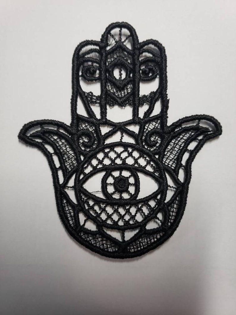 Hamsa Lace Patch, evil eye image 5