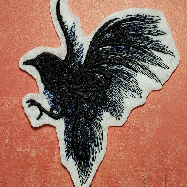 Gothic Raven Patch - Etsy